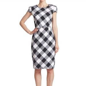 Betsey Johnson gingham Black & White Wiggle dress